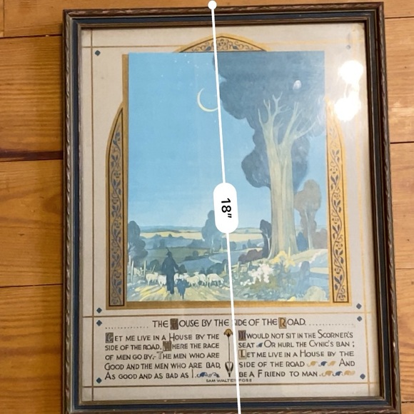 Framed Blue and Gold Wall Art - Picture 3 of 8